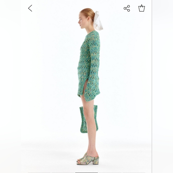 ULEAF Net Mini Dress - GreenColor - Picture 2 of 2